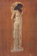 Arthur streeton Standing female figure painting